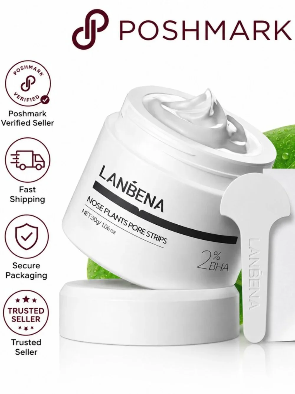 LANBENA Blackhead Remover Mask 60 Count Pore Cleanser Peel Off Facial Mask New